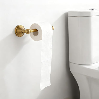 2 Pieces Antique Hand Towel Holder and Toilet Paper Holder Set, Brass Towel Ring, Tissue Roll Hanger, Retro Brass Hand Towels Ring, Wall Mount Bathroom Hardware