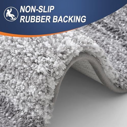 OLANLY Microfiber Bathroom Rugs Sets 3 Piece, 30"x20"+30"x20"+24"x16"