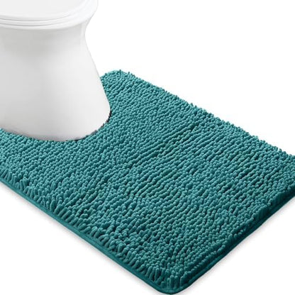 Yeaban Toilet Rugs U-Shape 20"x24", Teal