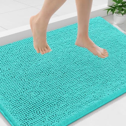Smiry Bathroom Rugs 36X24, Luxury Chenille Extra Soft Absorbent Bath Mat
