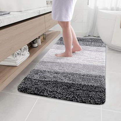 Arotive Microfiber Bathroom Rugs, Shaggy Soft Absorbent Bath Rug, 44x32