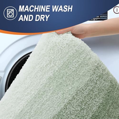 OLANLY Bathroom Runner Rug 47x20, Extra Soft Absorbent Microfiber Bath Rugs