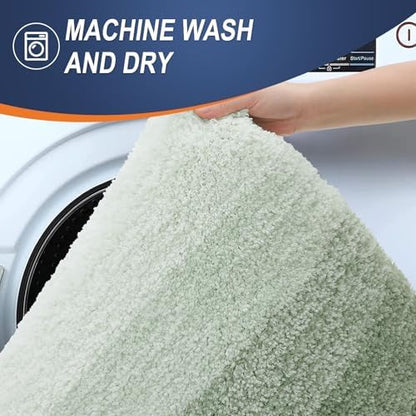 OLANLY Bathroom Runner Rug 47x20, Extra Soft Absorbent Microfiber Bath Rugs