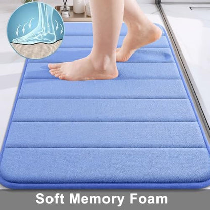 Buganda Memory Foam Bath Mat 47 x 24, Ultra Soft Absorbent Bathroom Rugs