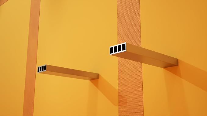 The Original Granite Bracket 46 in. x 10 in. x 4 in. Floating Shower Bench Kit with Orange Waterproof Board and Original Shower Bench Bracket - Ready to Tile Shower Seat (1 Count)