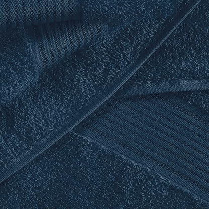 Belizzi Home Ultra Soft 6 Pack Cotton Towel Set, Contains 2 Bath Towels 28x55 inch, 2 Hand Towels 16x24 inch & 2 Wash Coths 12x12 inch, Ideal Everyday use, Compact & Lightweight - Mineral Blue