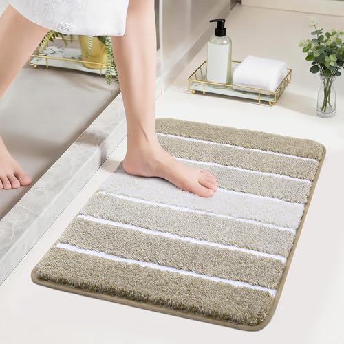 COSY HOMEER Bathroom Rugs 24x17, Ultra Soft Absorbent Bath Mat