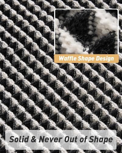Upgraded Waffle Bath Mat Ultra Absorbent Non Slip Bathroom Mat, 18" x 30"