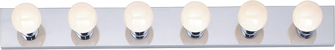 Nuvo Lighting SF77/194 Transitional Six Light Vanity in Chrome finish