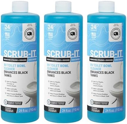 Unique Scrub-It Liquid RV Toilet Bowl Cleaner, 24 oz, 3-Pack