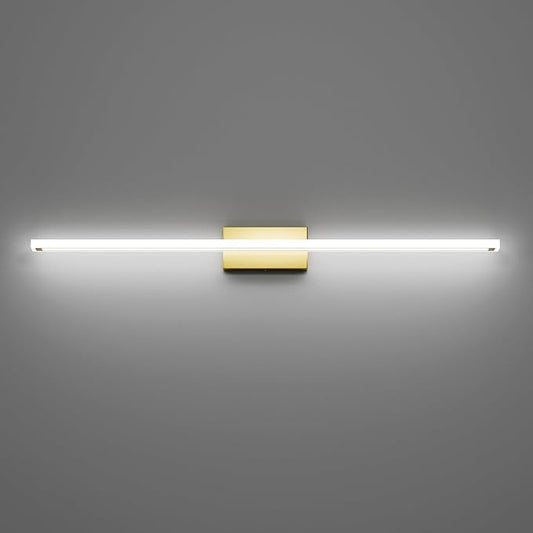 48inch Gold LED Bathroom Vanity Light Bar 40W Modern Bath Light Fixture Over Mirror Vanity Light Cool White 6000K
