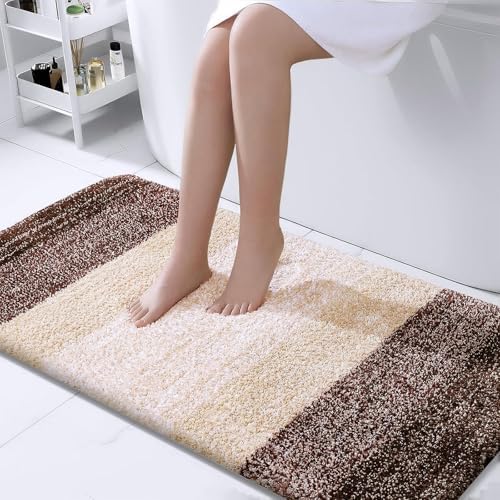 OLANLY Bathroom Runner Rug 44x24, Extra Soft Absorbent Microfiber Bath Rugs