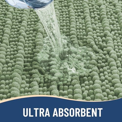 Arotive Round Bathroom Rugs 24x24, Soft Absorbent Chenille Shaggy Bath Mat