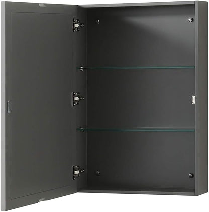 Wyndham Collection Deborah 80 inch Double Bathroom Vanity in Dark Gray, White Carrara Marble Countertop, Undermount Square Sinks, and Medicine Cabinets