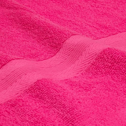 BOUTIQUO Ultra Soft 6-Piece Hand Towel Set 16x28-100% Ringspun Cotton - Durable & Highly Absorbent Hand Towels - Ideal for use in Bathroom, Kitchen, Gym, Spa & General Cleaning - Hot Pink