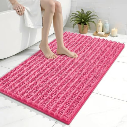 Arotive Bathroom Rugs Mat 36x24, Soft Absorbent Chenille Shaggy Bath Mat