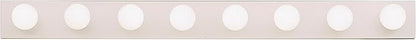 Kichler 8-Light Bathroom Vanity Light, Chrome | Linear bath bar vanity light for bathroom mirrors (48" x 4.25" x 2"), 626CH