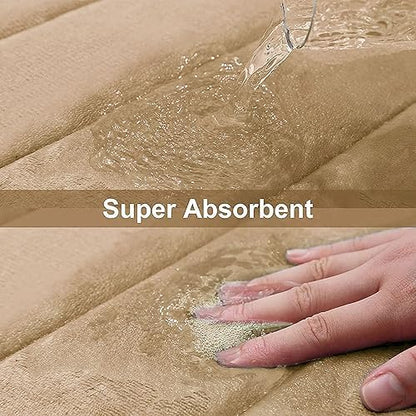 Buganda Memory Foam Bath Mat 59 x 17, Ultra Soft Absorbent Bathroom Rugs
