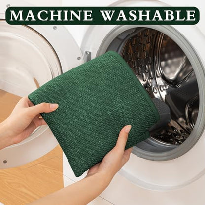 YIHOUSE Bathroom Rugs Thin Bath Mat Sets 2 Pieces Quick Dry,Green
