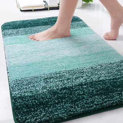 Arotive Microfiber Bathroom Rugs, Shaggy Soft Absorbent Bath Rug, 34x21