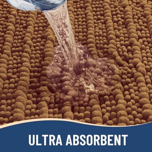 Arotive Bathroom Rugs Mat 24x16, Soft Absorbent Chenille Shaggy Bath Mat