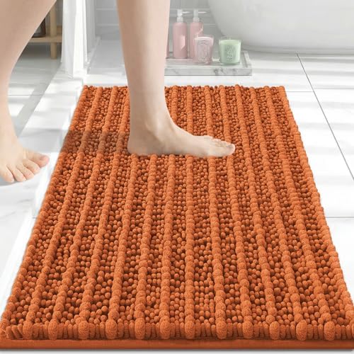 Arotive Bathroom Rugs Mat 30x17, Soft Absorbent Chenille Shaggy Bath Mat