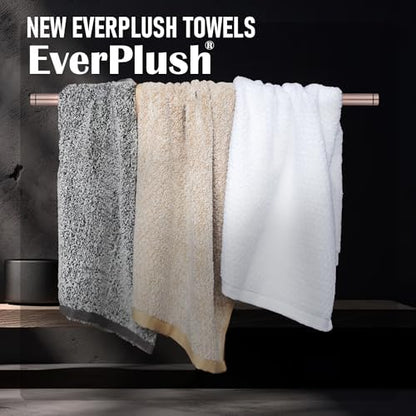 Everplush Diamond Jacquard 6 Pieces Bath Towel Set, Luxury Super Soft Oversized everplush Towels, Highly Absorbent Diamond Jacquard Quick Dry Bath Towel for Bathroom Dusk