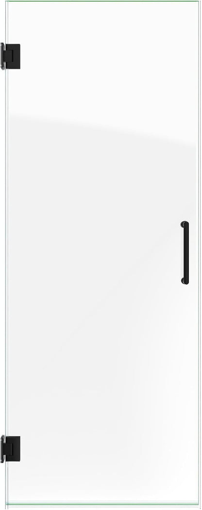 DreamLine Unidoor 27 in. W x 72 in. H Frameless Hinged Shower Door in Satin Black, SHDR-20277210F-09