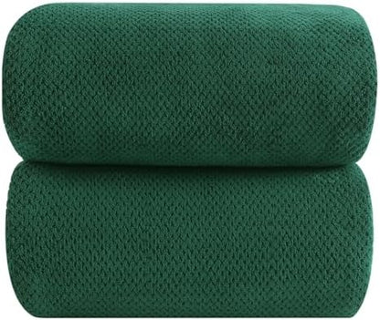 YTYC 39x78 Bath Sheets,Towels for Bathroom,Dark Green,2-Pieces