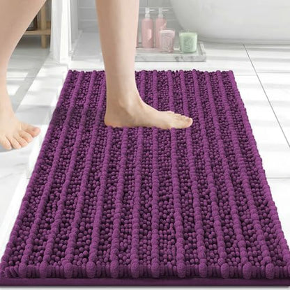 Arotive Bathroom Rugs Mat 30x17, Soft Absorbent Chenille Shaggy Bath Mat