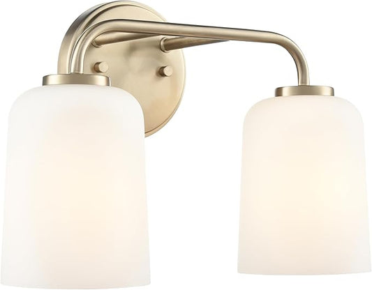 ML Lighting 214202-MG Laphia 14" Wide 2-Light Vanity - Modern Gold