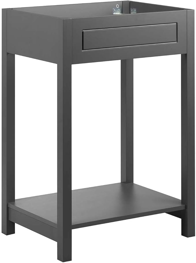 Modway Altura 24" Bathroom Vanity Cabinet (Sink Basin Not Included), 24 Inch, Gray