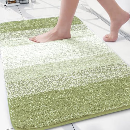 Arotive Microfiber Bathroom Rugs, Shaggy Soft Absorbent Bath Rug, 30x20