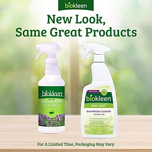 Biokleen Bac-Out Bathroom Cleaner - 32 Ounce -Eco-Friendly, Non-Toxic, Plant-Based, No Artificial Fragrance, Colors or Preservatives
