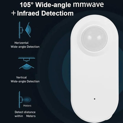 Haozee Smart Motion Sensor, Zigbee PIR Motion Sensor with Illumination | High Sensitivity, Real-time Detection, Zigbee Hub Required, Supports Home Assistant, Smartthings,Hubitat