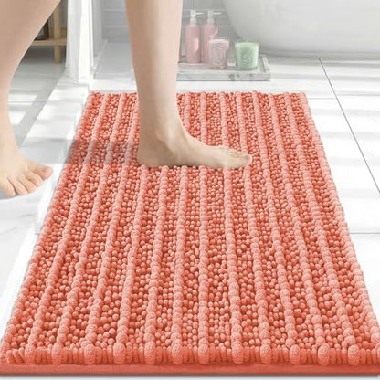 Arotive Bathroom Rugs Mat 30x17, Soft Absorbent Chenille Shaggy Bath Mat