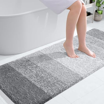 OLANLY Bathroom Runner Rug 59x24, Extra Soft Absorbent Microfiber Bath Rugs