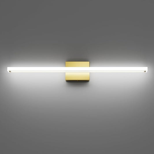 31.5inch Gold LED Bathroom Vanity Light Bar 24W Modern Bath Light Fixture Over Mirror Vanity Light Cool White 6000K