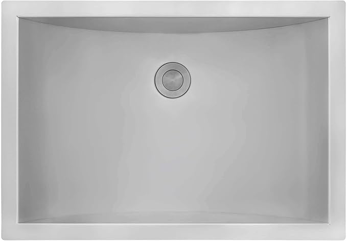 Ruvati 16 x 11 inch 16 Gauge Stainless Steel Bathroom Sink - Rectangular Bathroom Sink with Brushed Finish hides scratches, Easy-to-Clean Undermount Sinks - RVH6107