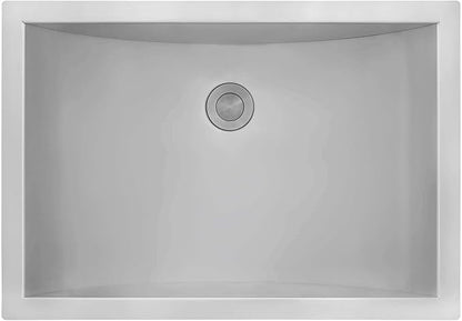 Ruvati 16 x 11 inch 16 Gauge Stainless Steel Bathroom Sink - Rectangular Bathroom Sink with Brushed Finish hides scratches, Easy-to-Clean Undermount Sinks - RVH6107