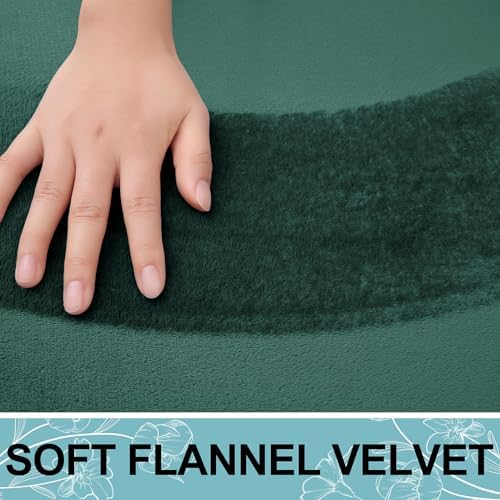 Smiry Memory Foam Toilet Rugs 20x20, Extra Soft Absorbent Bathroom Rugs