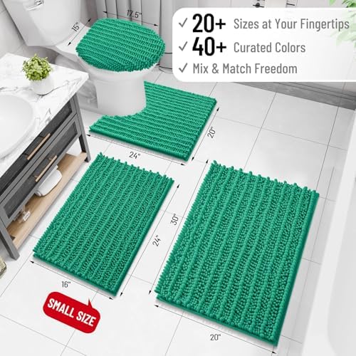 Arotive Bathroom Rugs Mat 30x20, Soft Absorbent Chenille Shaggy Bath Mat