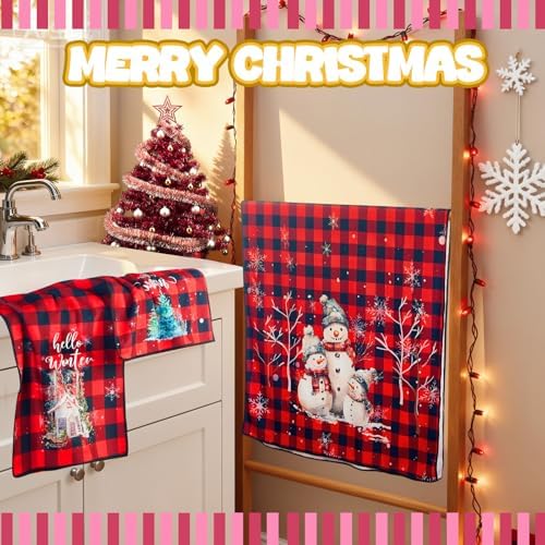 Peryiter 3 Pack Buffalo Decorative Bath Towel Set