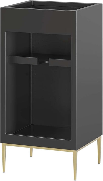 Modway Awaken Bathroom Vanity Cabinet, 18", Black