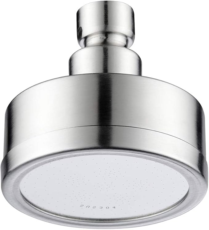 CIENCIA Shower Head Stainless Steel Rainfall High Pressure Fixed Showerhead 360°Adjustable Shower Head for Bathroom, 3 Inch, BD141S