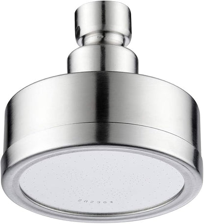 CIENCIA Shower Head Stainless Steel Rainfall High Pressure Fixed Showerhead 360°Adjustable Shower Head for Bathroom, 3 Inch, BD141S