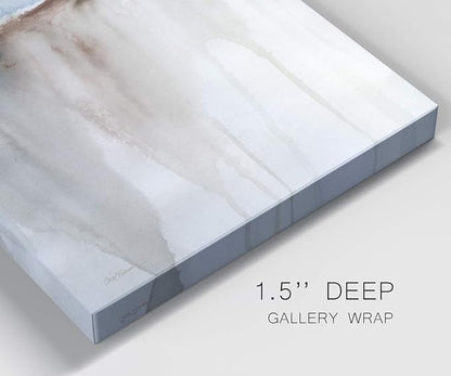 Renditions Gallery Canvas Nature Wall Art Modern Paintings Decorations Rough Blue Water Cliff Canvas Abstract Wall Hanging Artwork Prints for Bedroom Living Office Kitchen - 8"x12" LT02