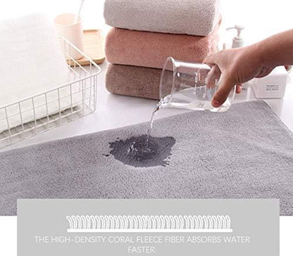 TENSTARS 12 Pack Premium Washcloths Set - Quick Drying - Soft Microfiber Coral Velvet Highly Absorbent Wash Clothes -Multipurpose Use as Bath Fitness, Spa, Facial, Fingertip Towel (Pink)