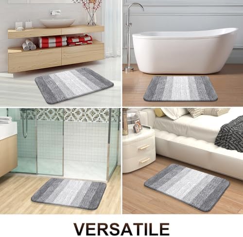 OLANLY Bathroom Runner Rug 45x27, Extra Soft Absorbent Microfiber Bath Rugs