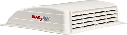 MAXXAIR Maxxfan Mini Plus Vent 6"" Single Speed Exhaust Fan - Quiet and Energy Efficient RV Ventilation & Lighting, White (00-03801)